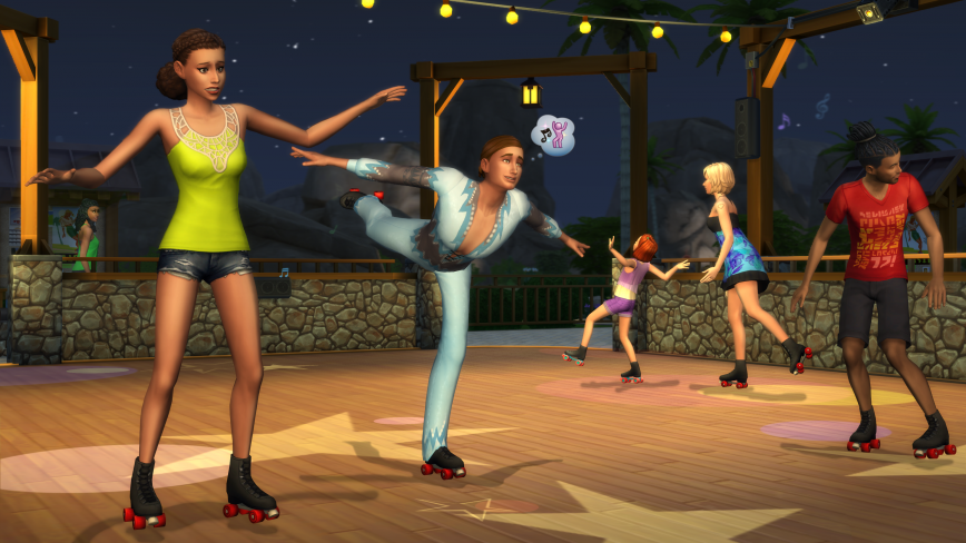 Screenshot from The Sims 4 Seasons showing seasonal gameplay