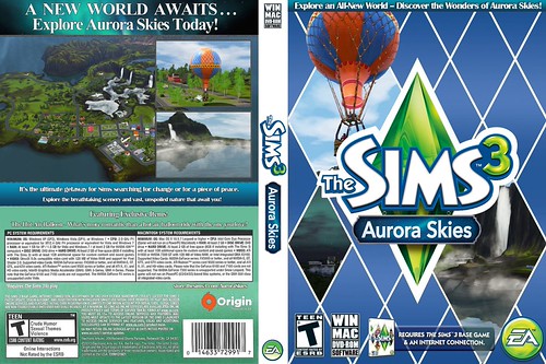 Fan Made Box Art: Aurora Skies | SimsVIP
