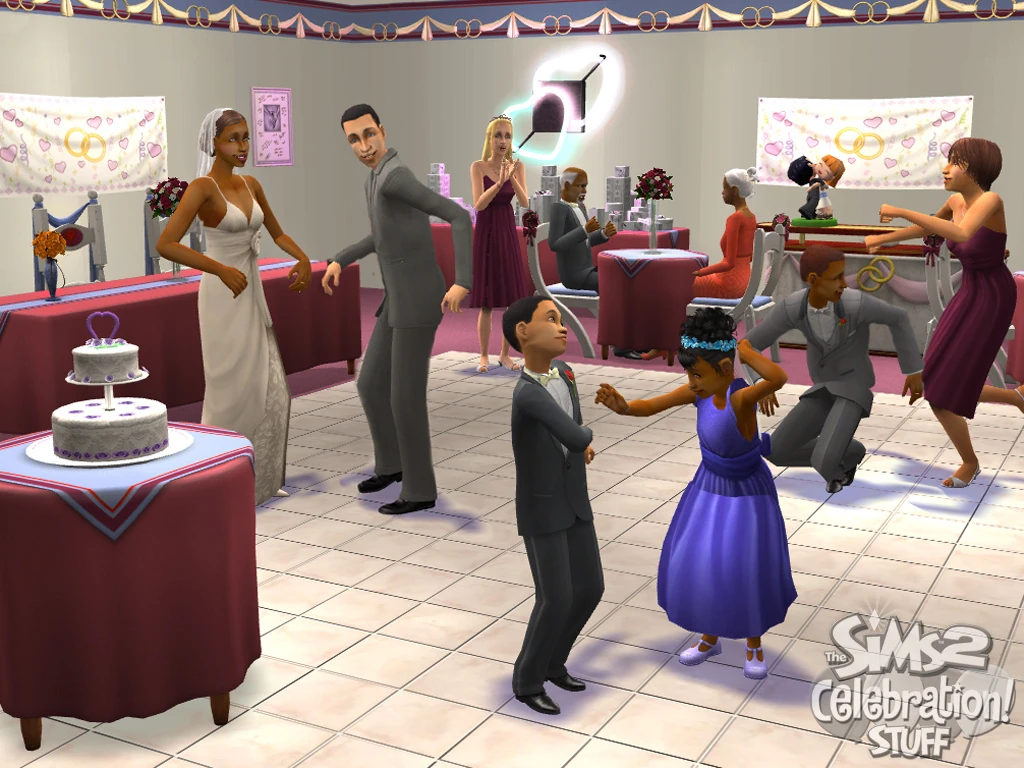 The Sims 2 Celebration! Stuff wedding reception screenshot