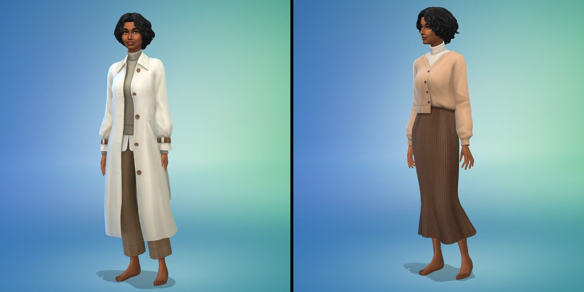 Sims 4: Incheon Arrivals Kit Feminine Full-Body Outfits in CAS Screen