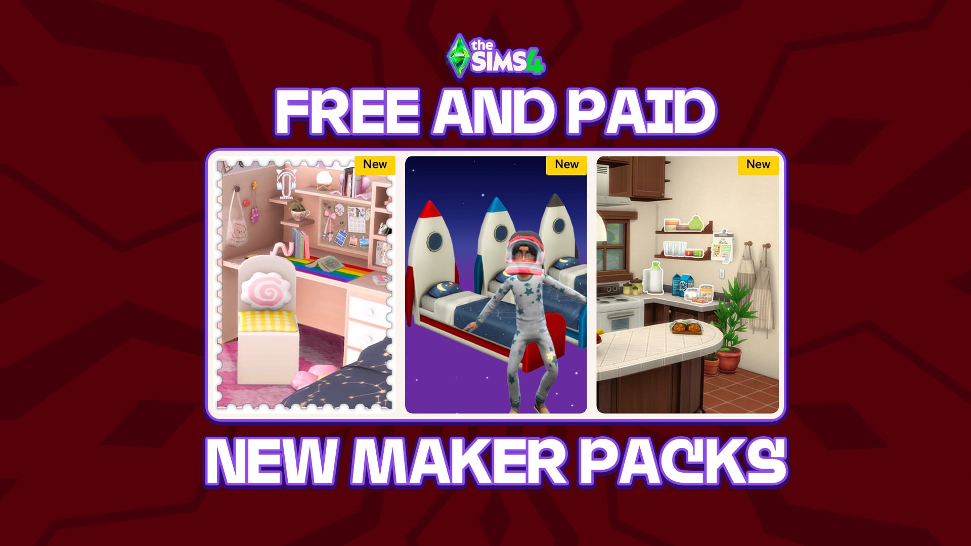 New The Sims 4 Maker Packs Drop: Two Free And One Paid Marketplace Release