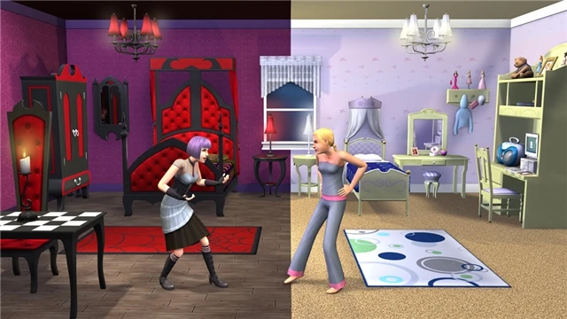 The Sims 2 Teen Style Stuff goth and socialite screenshot