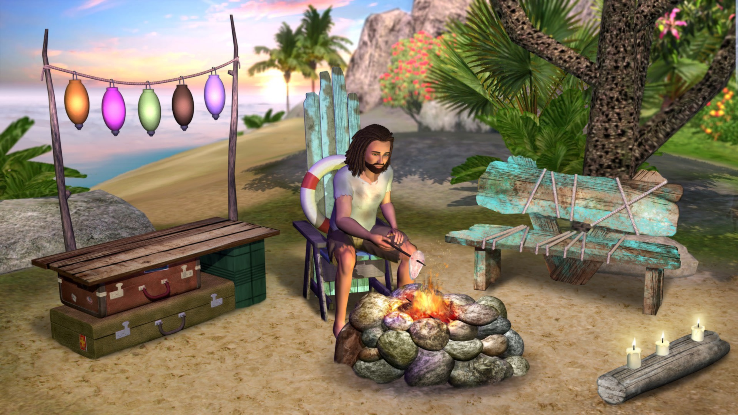 The Sims 3 Island Paradise official screenshot of underwater diving