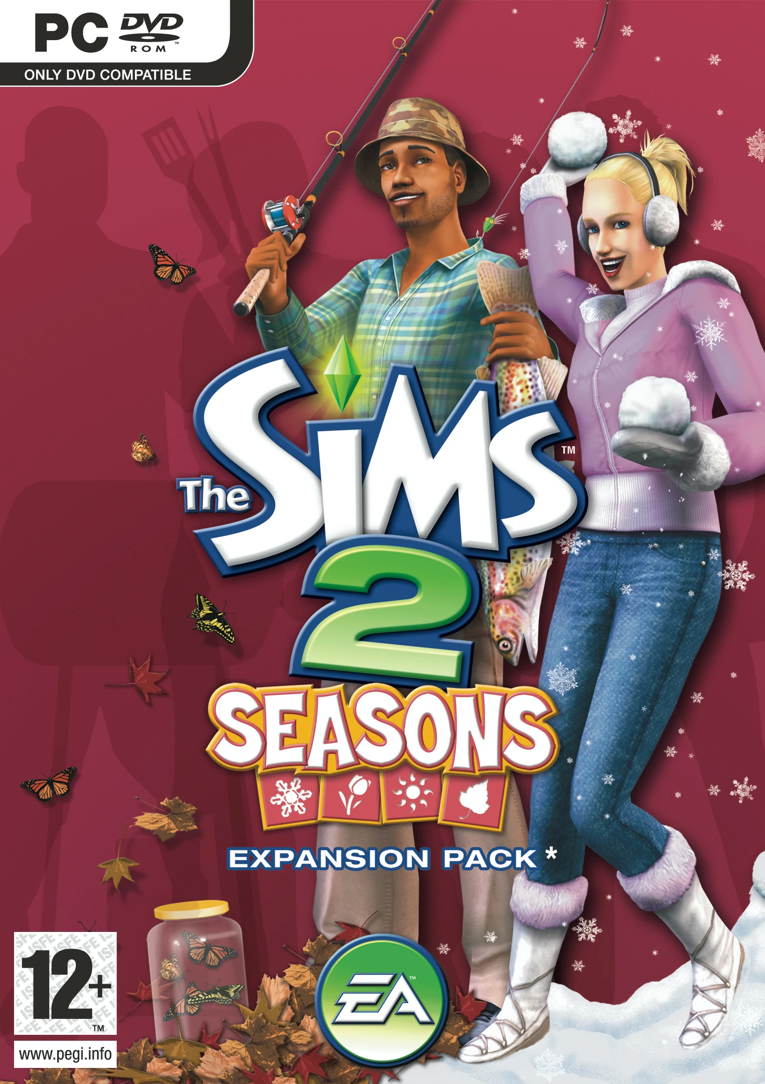 The Sims 2 Seasons European PC box art