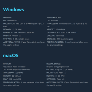 Early Access requirements for Windows & macOS