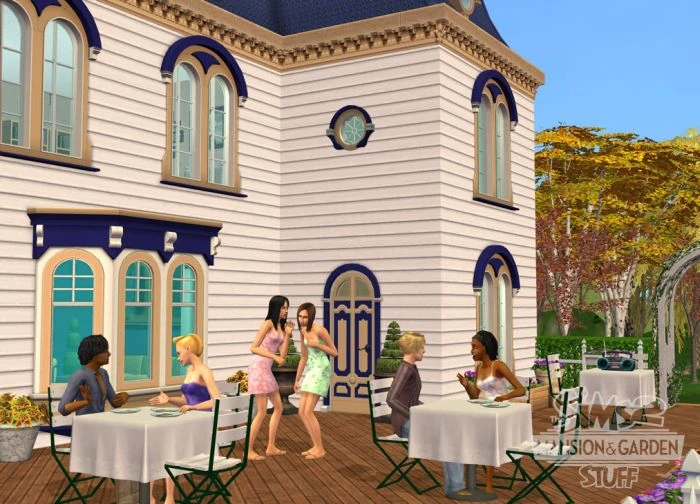 The Sims 2 Mansion & Garden Stuff patio screenshot