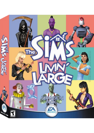 The Sims: Livin' Large box art packshot